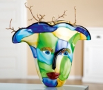 Gilde Glas Art  Vase Viso - mundgeblasen -