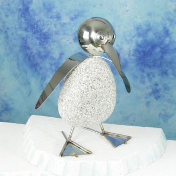 ORGINAL Steinvogel Pinguin XL ca. 60 cm